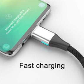 img 3 attached to 💡 NetDot Gen10 USB-C Type-C Magnetic Cable: Fast Charging, Data Transfer, Nylon Braided - 5Ft/3 Pack, Silver