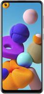 sleek and powerful: samsung galaxy a21s a217m 64gb dual sim gsm unlocked android smartphone (international variant/us compatible lte) - black logo