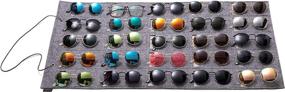 img 3 attached to 🕶️ KGMCARE Sunglasses Organizer Storage: Hanging Eyeglasses Wall Pocket Mounted - 25 Slots Eyewear Display Solution