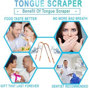 img 2 attached to 🦷 Enhance Your Dental Health with Absolute Ayurvedic Pack of 2 Copper Tongue Scraper Cleaner, Dentist Recommended for Fresh Breath and Oral Hygiene - Includes Free E-Book!
