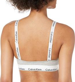 img 1 attached to Discover the Ultimate Comfort and Style with Calvin Klein Women's Modern Cotton Unlined Triangle Crossback Bralette