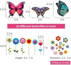 img 3 attached to Windows Anti Collision Butterfly Stickers Decorations