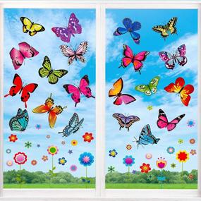 img 4 attached to Windows Anti Collision Butterfly Stickers Decorations