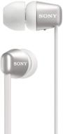 sony wi-c310 wireless in-ear headset/headphones with mic for phone call logo