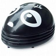 cute portable cartoon mini desktop vacuum cleaner for desk dust (black) logo