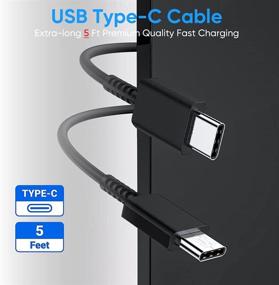 img 2 attached to Высокоскоростной набор USB C зарядного устройства, совместимый с Samsung Note 10 20 Plus / S21 / S21 Ultra / S20 / S9/S8/S10e/S10 5G Ultra, Google Pixel 4 3 2 3A XL, iPad Pro 12.9/11, 25W PD стеновым адаптером и кабелем типа C.