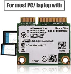 img 1 attached to ⚡ Zerone Двухдиапазонный беспроводной сетевой Wi-Fi-адаптер PCI-E 802.11 A/B/H/G/N Mini для Intel 6250 WiMax - 2,4 ГГц/5 ГГц Half Height - Совместим с DELL/Asus/Toshiba/Acer