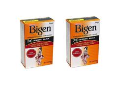 img 1 attached to Bigen Permanent Powder Hair Color 59 Oriental Black - Pack of 2 (1 ea)