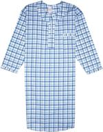 cotton striped men's nightshirt with sleeves of perfect weight logo