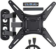 📺 fozimoa full motion tv wall mount for 26-55 inch tvs | swivel, tilt & extend | vesa 400x400 | fits led, lcd, oled, 4k tvs up to 66 lbs | single stud logo