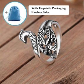 img 1 attached to 🧶 Crochet Ring for Finger: Adjustable Knitting Crochet Accessory - CKSTRON Tension Thimble for Phoenix Peacock Speed Ring (B 3PCS)