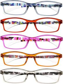 img 3 attached to 👓 Stylish Eyekepper 5 Pack Reading Glasses for Women - Trendy Pattern Design Ladies Readers