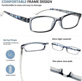 img 2 attached to 👓 Stylish Eyekepper 5 Pack Reading Glasses for Women - Trendy Pattern Design Ladies Readers