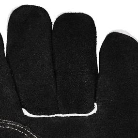 img 2 attached to AmazonBasics Welding Gloves: Durable Black Gloves for Welding - 1 Pack