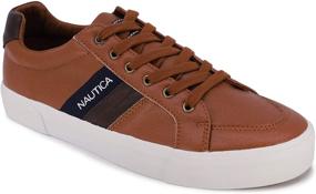 img 4 attached to Nautica Garrison Fashion Sneaker Shoe Garrison Tan 8 Men's Shoes - Trendy and Stylish Footwear for Men!