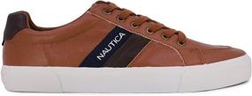 img 3 attached to Nautica Garrison Fashion Sneaker Shoe Garrison Tan 8 Men's Shoes - Trendy and Stylish Footwear for Men!