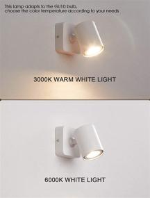 img 2 attached to Luzden Bedside Reading Wall Lamp With Switch LED Wall Sconce Rotatable Indoor Spotlight Adjustable White GU10 (With Switch)