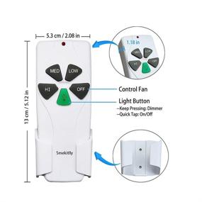 img 1 attached to 🔧 Convenient 2-Pack Ceiling Fan Remote Control Replacement for Popular Brands Hampton Bay, Hunter, Harbor Breeze, Westinghouse - Compatible with FAN28R FAN-53T and more!