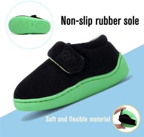 img 1 attached to Kids Indoor Warm Home Shoes - Lightweight Comfort Slip-on Toddler Slippers for Boys and Girls Socks