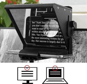 img 2 attached to 📱 Universal Teleprompter for Smart Phones – Robust All-Metal Design for Video Production, Live Streaming, and Professional Blogging Support – Two Versatile Working Modes with Custom Suitcase Included