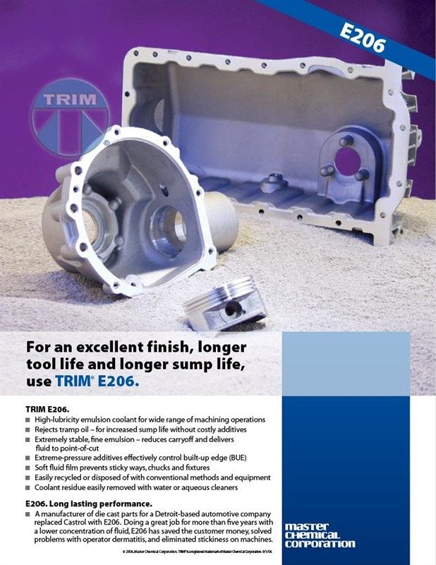 trim cutting grinding e206n emulsion 로고