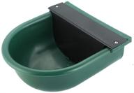 natgai green color automatic nylon waterer bowl with float valve and drainage hole – suitable for horse, cattle, goat, sheep, and dog farming логотип