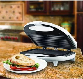 img 2 attached to 🥪 Brentwood TS-245 Non-Stick Panini Maker: Create Perfectly Crispy Paninis with Ease!