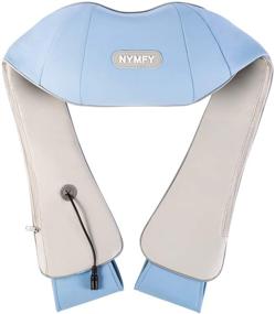 img 3 attached to 🔥 NYMFY Shiatsu Neck and Back Massager with Heat - Deep Tissue 3D Kneading Massage Pillow for Muscle Stress Relief and Relaxation, Suitable for Home, Car, and Office Use - Includes Carry Bag