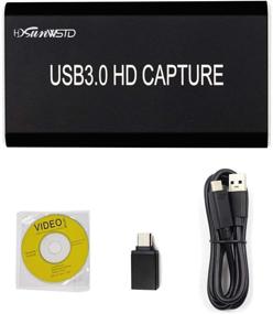 img 4 attached to 🎮 Коробка захвата видеоигр USB 3.0 Type-C HDMI HD - 1080P 60FPS Геймплей записывающее устройство и стриминг для Xbox 360, Wii U, OBS Studio - Совместимо с системами Windows, Linux и OS X