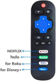 img 2 attached to 📺 Bedycoon Remote Control for TCL Roku Smart LED TV URC280J 06-IRPT20-URC280J Replacement 55R615 43S425 55S421 55S423 40S331 65S421 with 4 Shortcut Buttons for Netflix, HULU, Roku Channel, and Disney+