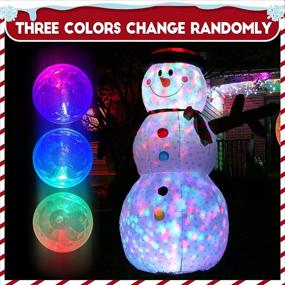 img 3 attached to 🎅 HOLLO STAR 8FT Christmas Inflatable Yard Decor: Lighted Snowman with LED Lights for Home Lawn - Outdoor and Indoor Holiday Decorations