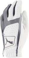 🏌️ puma golf flexlite glove for men (bright white-quiet shade, x-large, left hand) - 2018 edition logo