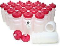 🚰 bulk pack of 24 bpa-free, made in usa sports water bottles - 20 ounce capacity, dishwasher safe logo