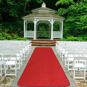 img 3 attached to 🏠 House, Home and More Red Carpet Aisle Runner - 3x10 ft: Premium Quality and Stylish Décor Accessory