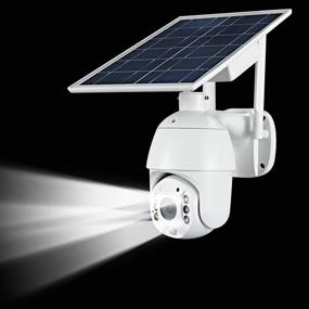 img 2 attached to Advanced AT-S600: Wireless Rechargeable Battery Solar Powered Outdoor Security Camera with Pan Tilt, 1080P Full HD, PIR Motion Recording, Two-Way Audio, IP65 Weatherproof, and Night Vision