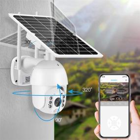 img 3 attached to Advanced AT-S600: Wireless Rechargeable Battery Solar Powered Outdoor Security Camera with Pan Tilt, 1080P Full HD, PIR Motion Recording, Two-Way Audio, IP65 Weatherproof, and Night Vision