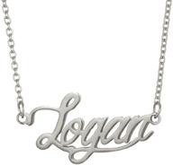 🔍 customizable aoloshow stainless steel name necklace bracelet: personalized jewelry for any name logo