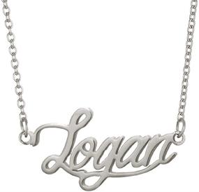 img 4 attached to 🔍 Customizable Aoloshow Stainless Steel Name Necklace Bracelet: Personalized Jewelry for Any Name