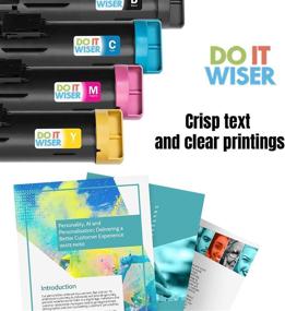 img 2 attached to Do it Wiser High Yield Printer Toner Cartridge Set for Dell H625cdw H825cdw S2825cdn (4 Pack), Replaces 593-BBOW 593-BBOX 593-BBOY 593-BBOZ