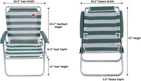 img 3 attached to 🪑 Experience the Exceptional Comfort of OmniCore's New Standard Folding Camp/Lawn Chair (2 Pack) (Green)