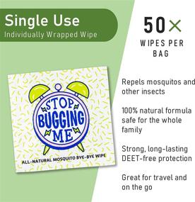 img 4 attached to La Fresh Mosquito Repellent Wipes: Natural, Deet Free, Long Lasting - Individually Wrapped Solution