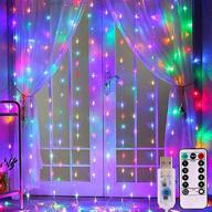 🌟 dienalls fairy twinkle curtain string lights: remote-controlled indie room decor for bedroom aesthetic, teen girls, softball, purple butterfly, pretty room - colorful waterfall wall lights logo