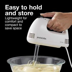 img 1 attached to White Proctor Silex 62509PS Hand Mixer with 5-Speeds