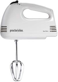 img 4 attached to White Proctor Silex 62509PS Hand Mixer with 5-Speeds