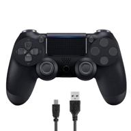 🎮 беспроводной контроллер ps4 с вибрацией dualshock и usb-кабелем, поддерживает консоли ps4/slim/pro (чёрный) - повышенная оптимизация для поисковых систем логотип