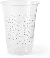 🌟 susty party supplies 16oz pla grey star party cups - pack of 50 logo