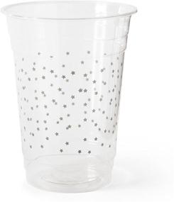 img 3 attached to 🌟 Susty Party Supplies 16oz PLA Grey Star Party Cups - Pack of 50