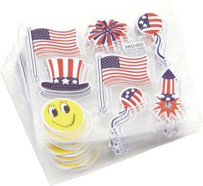 img 2 attached to 240-Piece Patriotic American Memorabilia Flag Sticker Sets - USA Flag, Uncle Sam, Fireworks Themed Adhesive Stickers for Independence Day, Labor Day, Veteran's Day