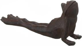 img 2 attached to 🐸 Charming Brown Cast Iron Frog Door Wedge: Practical and Quirky for Your Home