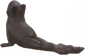 img 1 attached to 🐸 Charming Brown Cast Iron Frog Door Wedge: Practical and Quirky for Your Home